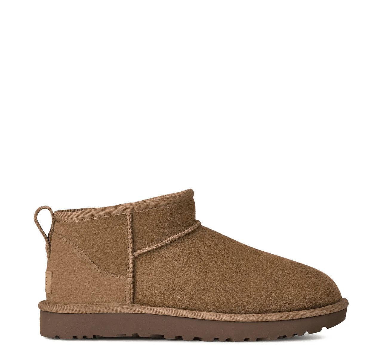 Classic Ultra Mini Suede Γυναικεία Μποτάκια με Γούνα Rocky Oak