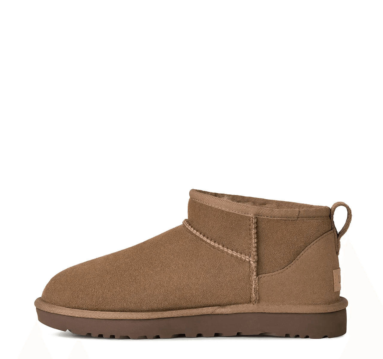 Classic Ultra Mini Suede Γυναικεία Μποτάκια με Γούνα Rocky Oak