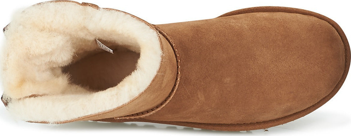 Bailey Bow Mini II Suede Γυναικεία Μποτάκια με Γούνα Chestnut