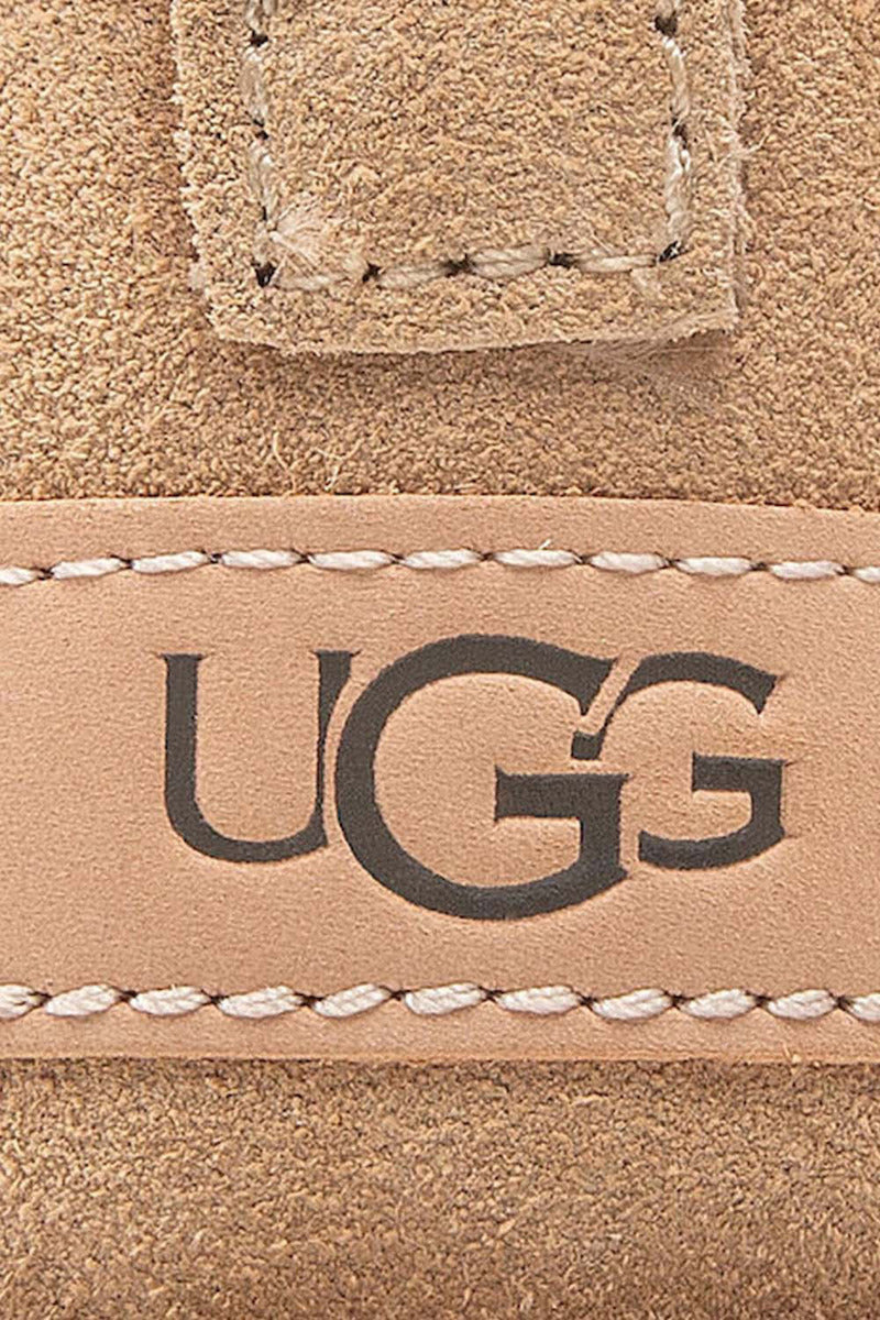 Classic Ultra Mini Suede Γυναικεία Μποτάκια με Γούνα Sand